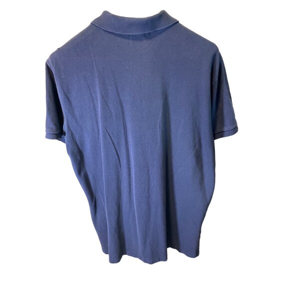 Vintage 90s Y2K Navy Blue Big Logo Polo Ralph Lauren Collared Shirt Sz XL - Picture 2 of 9